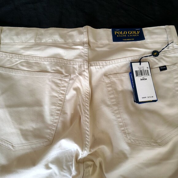 NWT $125 Mens Polo Ralph Lauren Size 34x34 Color Beige Golf Pants - Picture 7 of 10